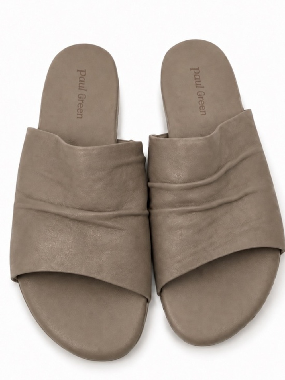 Paul‎ Green Leather Comfort Slides US Size 9